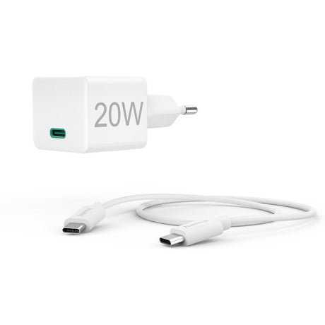 Hama Fast Charger w/ Charging Cable USB-C Mini-Charger PD 20W 1m White - image 5 of 5