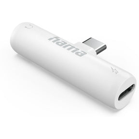 Hama Audio-Adapter.usb-C Oplaadfunctie.3.5mm Jack.pd White
