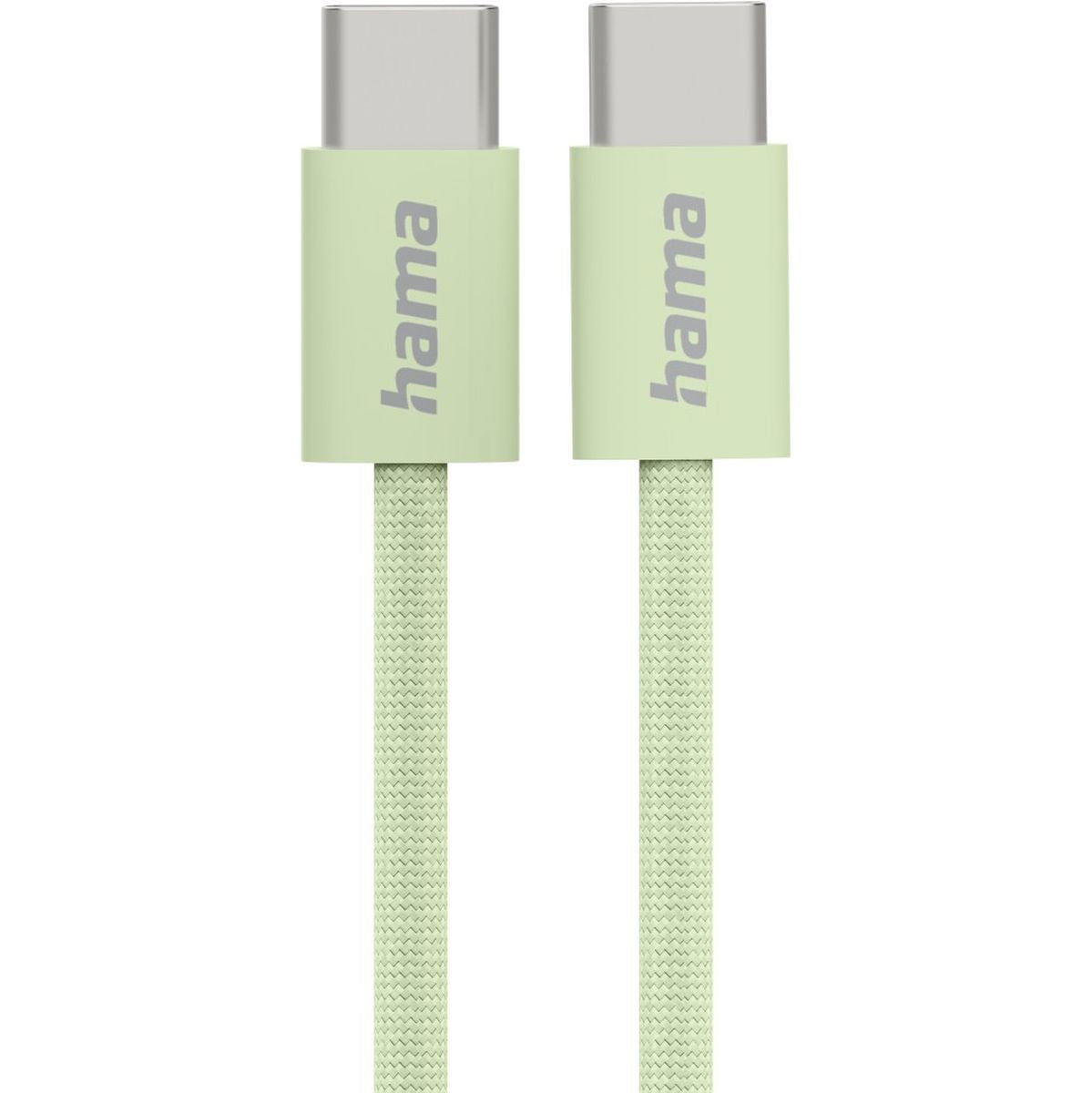 Hama Charging Cable Fabric USB-C - USB-C 1m Nylon Green