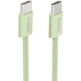 Hama Charging Cable Fabric USB-C - USB-C 1m Nylon Green - image 2 of 2