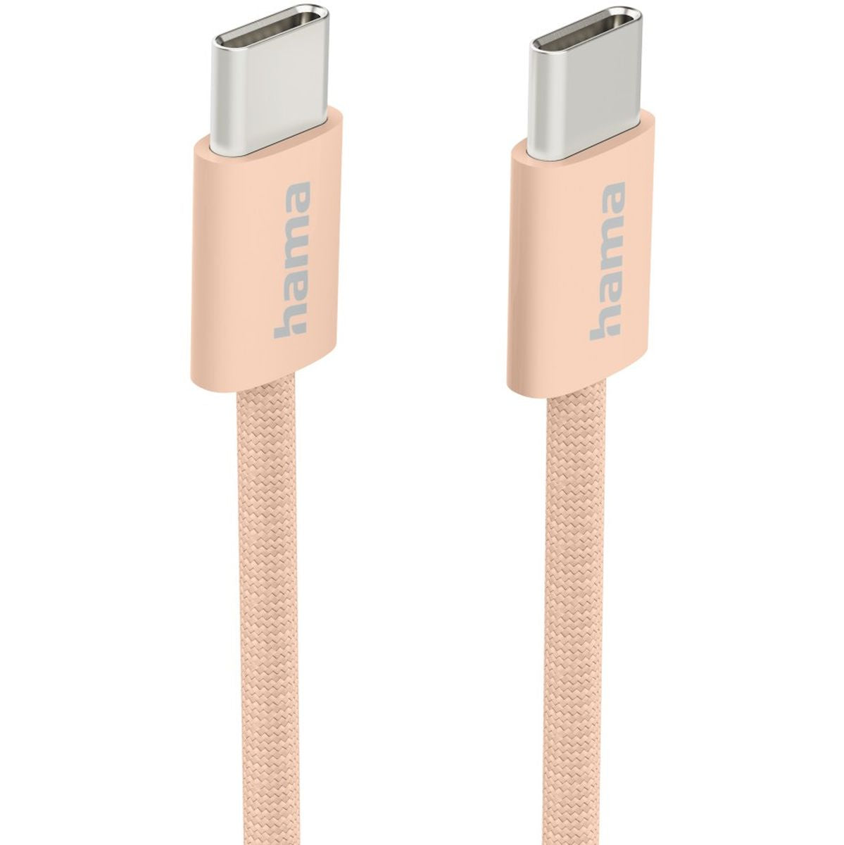 Hama Charging Cable Fabric USB-C - USB-C 1m Nylon Orange - image 2 of 2