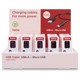 Hama Charging Cable USB-A - Micro-USB 0.75 M 20 PCs In Display - image 2 of 4