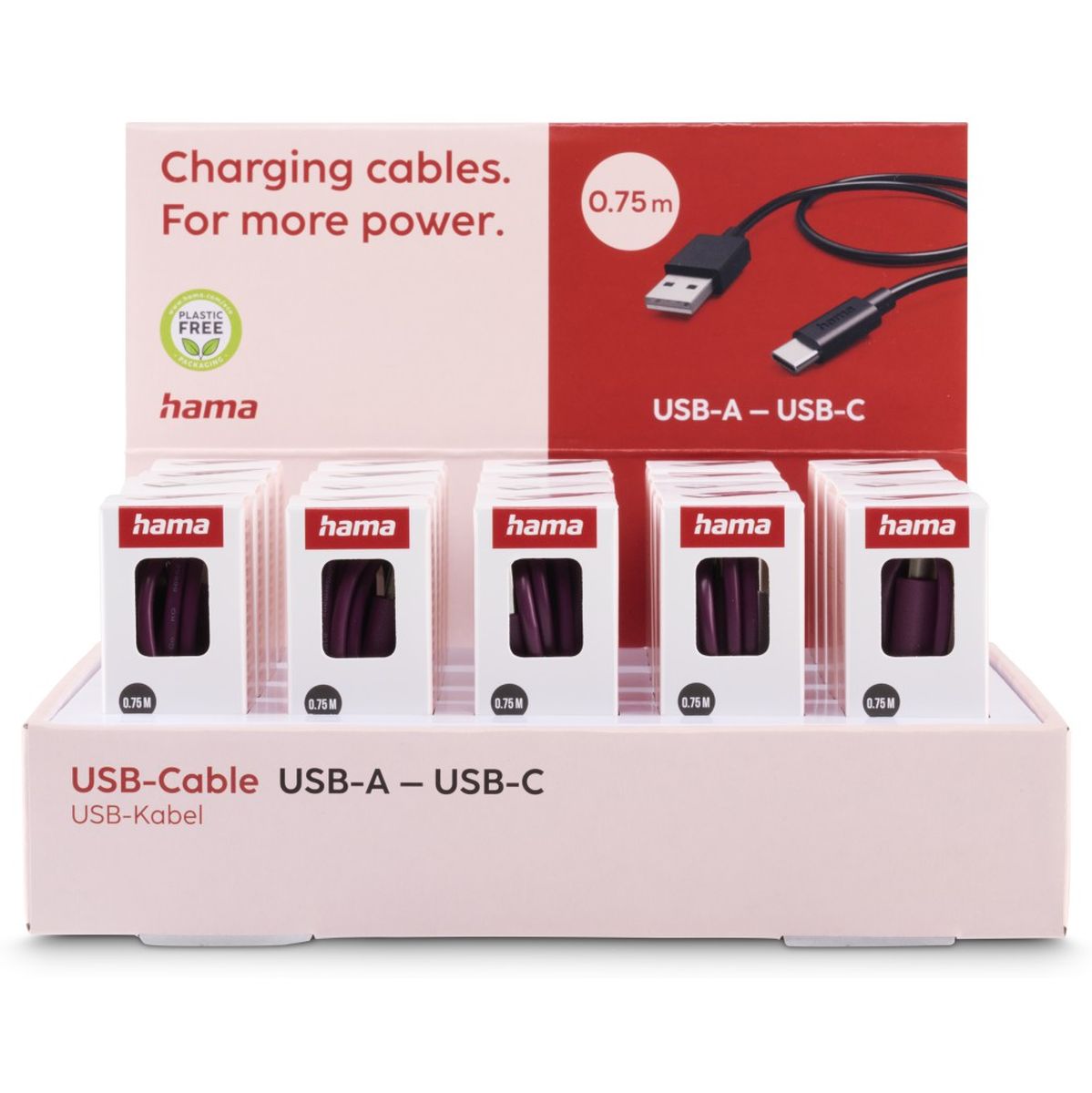 Hama Charging Cable USB-A - USB-C 0.75 M 20 PCs In Display - image 2 of 4