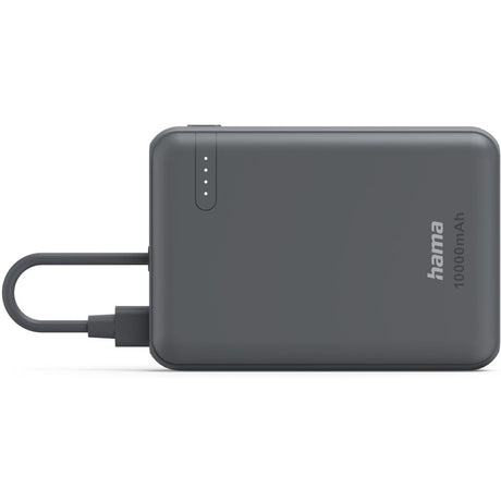 Hama Power Pack Travel w/ Cable 10000mAh 2 Uitgangen: 2X USB-C Anthracite - image 3 of 3