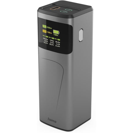 Hama Power Pack High Power 200 W 24000mAh 2X USB-C USB-A Snel Charge