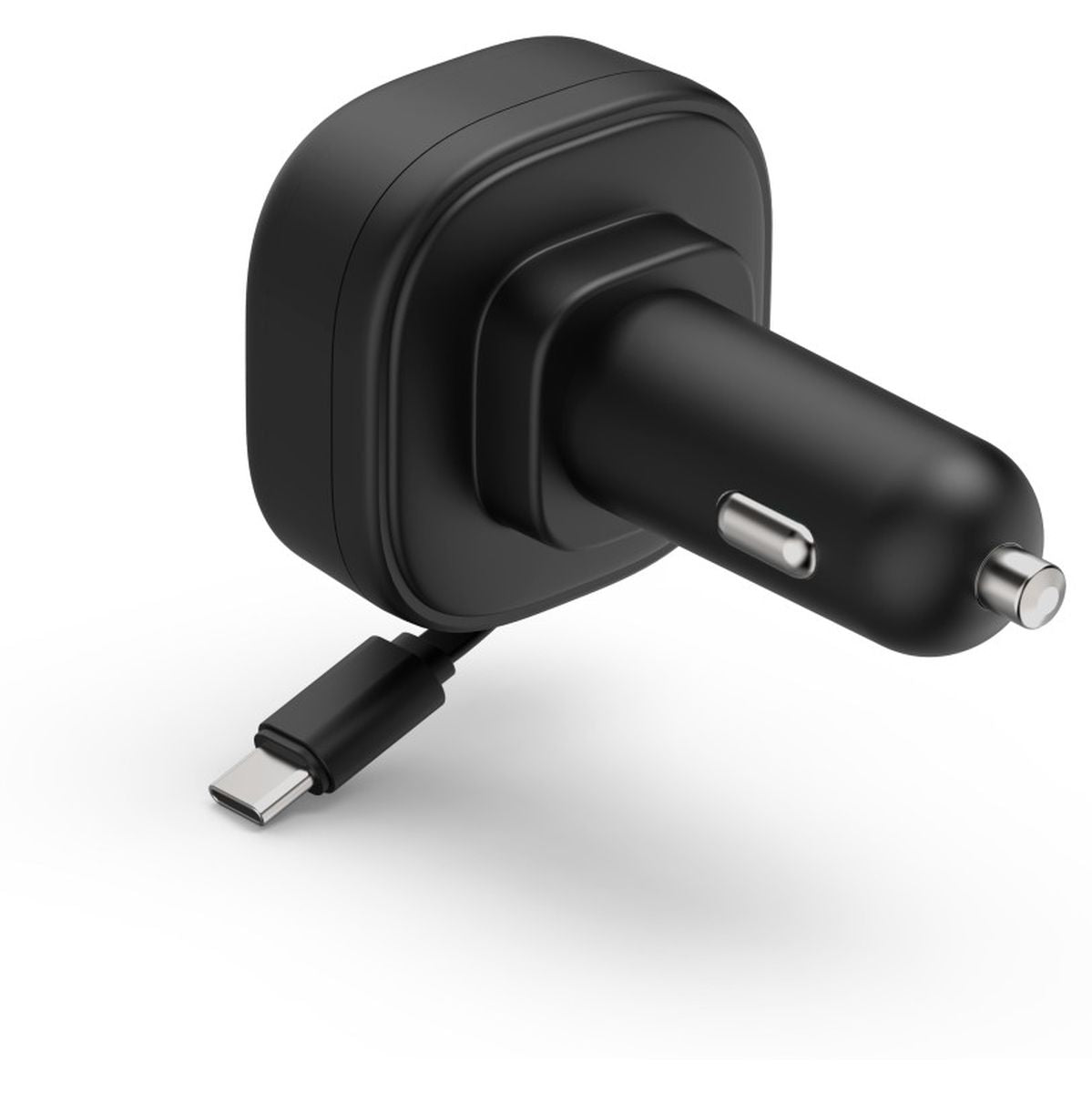 Hama Auto-Fast Charger 2X USB-C Uittrekbare Charging Cable PD 30 W Black - image 3 of 5