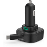 Hama Auto-Fast Charger 2X USB-C Uittrekbare Charging Cable PD 30 W Black - image 5 of 5