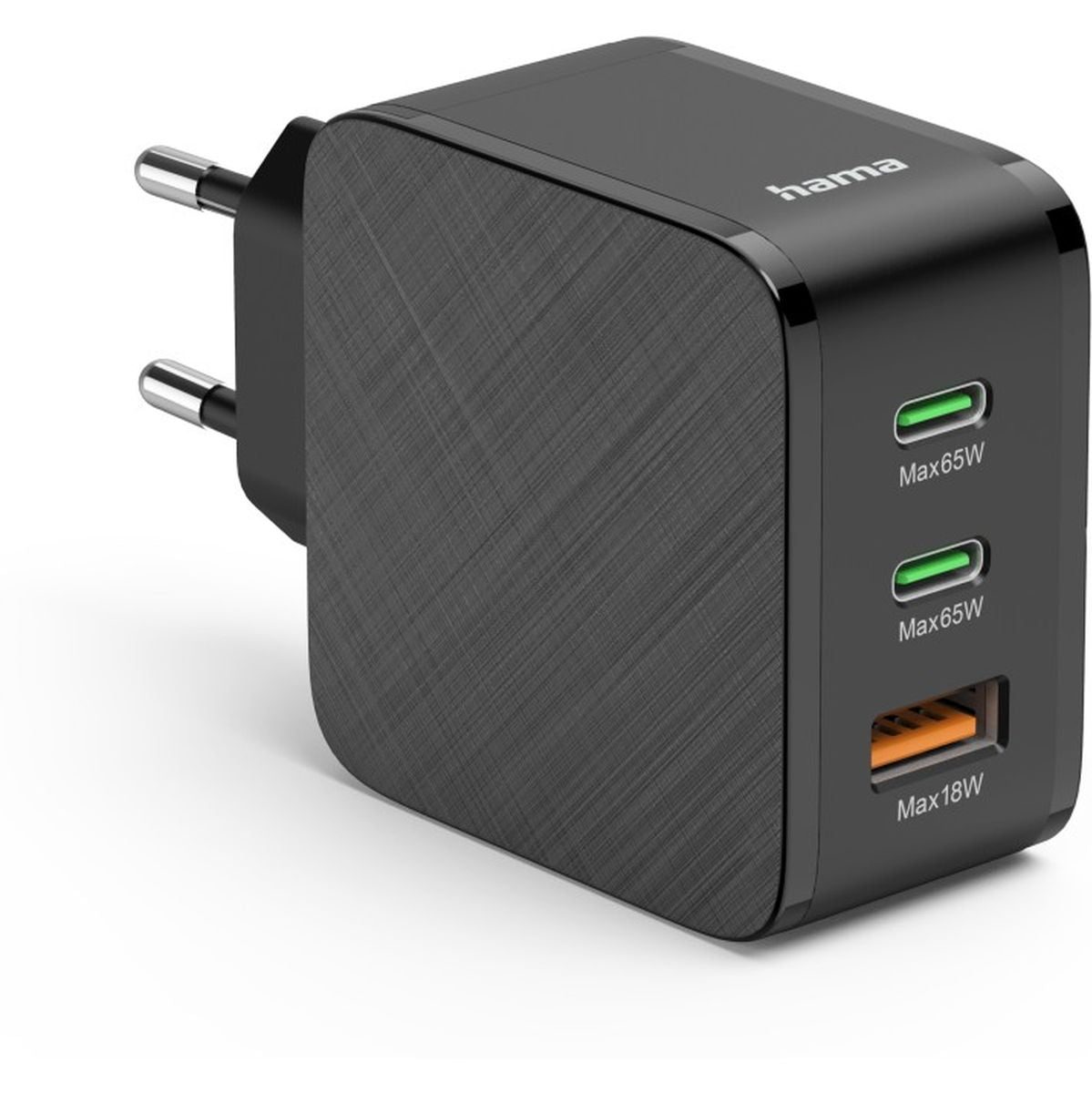 Hama Fast Charger 2X USB-C PD 1X USB-A QC 65 W Black - image 2 of 5