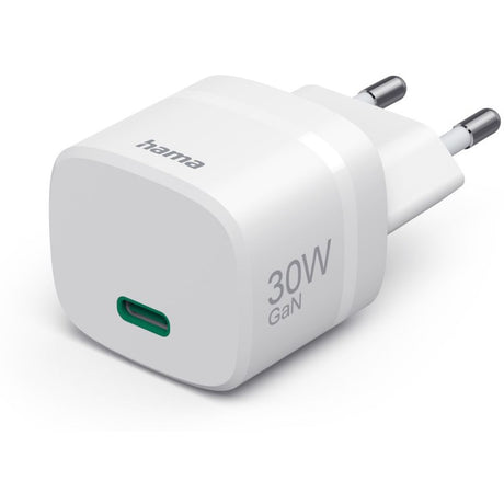 Hama Fast Charger Gan USB-C PD Zero Standby 30 W White