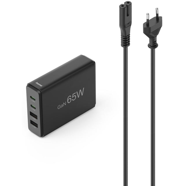 Hama Charging Station 4 Ports Gan/PD 2XUSB-C/2XUSB-A 65W ...