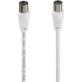 Hama Antenna Cable Coax-Plug - Coax-Coupling 1.5 M 75 DB White - image 2 of 3