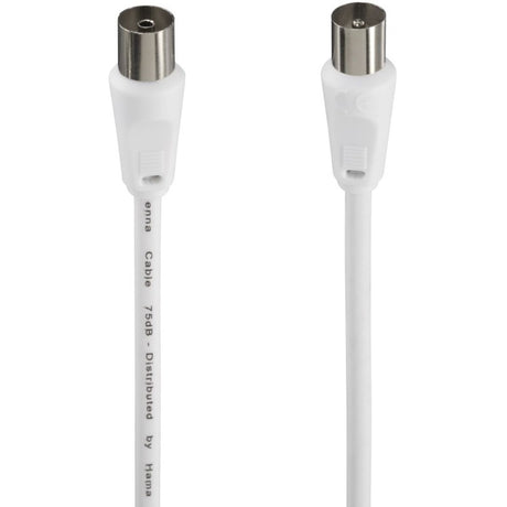 Hama Antenna Cable Coax-Plug - Coax-Coupling 3 M 75 DB White - image 2 of 3