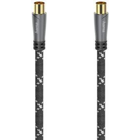 Hama Antenna Cable Coax-Plug - Coax-Coupling Metal Gold Plated 10.0 M 120 D