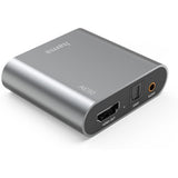 Hama HDMI-Audio-Extractor AE90 HDMIO To Audio TosLink 3.5-mm-Jack Silver - image 3 of 5