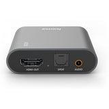 Hama HDMI-Audio-Extractor AE90 HDMIO To Audio TosLink 3.5-mm-Jack Silver - image 4 of 5
