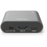 Hama HDMI-Audio-Extractor AE90 HDMIO To Audio TosLink 3.5-mm-Jack Silver - image 5 of 5