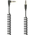 Hama Audio Cable Flexi-Slim Spiral 3.5mm Jack ST90 Plug 1.5m