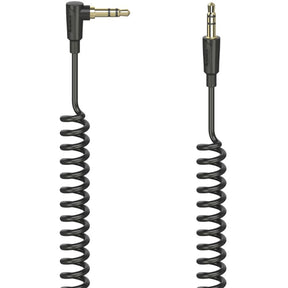 Hama Audio Cable Flexi-Slim Spiral 3.5mm Jack ST90 Plug 1.5m