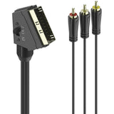 Hama Scart-Plug - 3 Cinch-Plugs (Video/Stereo) 1.5m - image 2 of 3