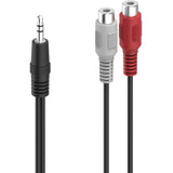Hama Audio Adapter 2X Cinch Coupling 3.5mm Plug Stereo - image 2 of 3