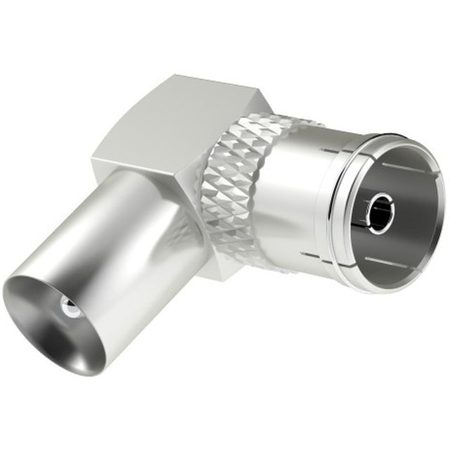 Hama Antenna Cable-Adapter Coax-Plug - Coax-Coupling 90 Graden