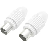 Hama Coax-Set Connector/Coupling Klembaar