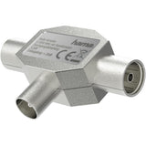 Hama Antenneverdeler Coax-Plug - 2 Coax-Koppelingen Metal