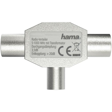 Hama Antenneverdeler Coax-Plug - 2 Coax-Koppelingen Metal - image 2 of 3