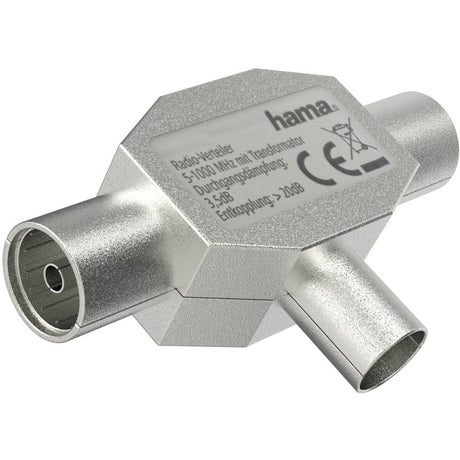 Hama Antenneverdeler Coax-Plug - 2 Coax-Koppelingen Metal - image 3 of 3