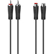 Hama Audio-Extension Cable 2 Cinch-Plugs - 2 Cinch-Koppelingen 1.5 M