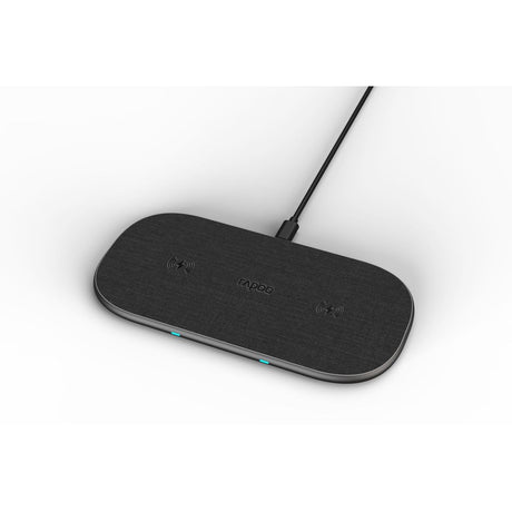 Rapoo XC260 Dual Wireless QI Charger Pad 20 Watt Grey - image 3 of 5