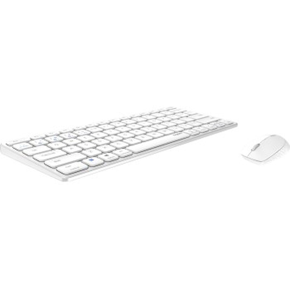 Rapoo 9600m Wirel Multimode Blade Combo Set QWERTY Us White