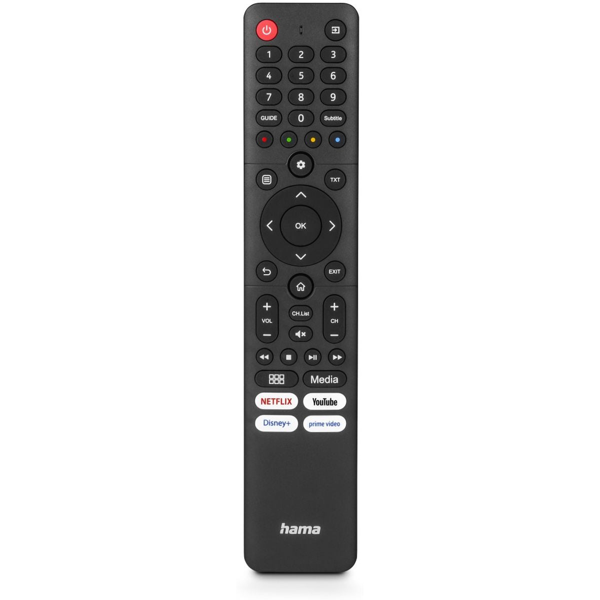 Hama Universal Remote Control Hisense TV'S IR Lerend w/ 4 App-Buttons
