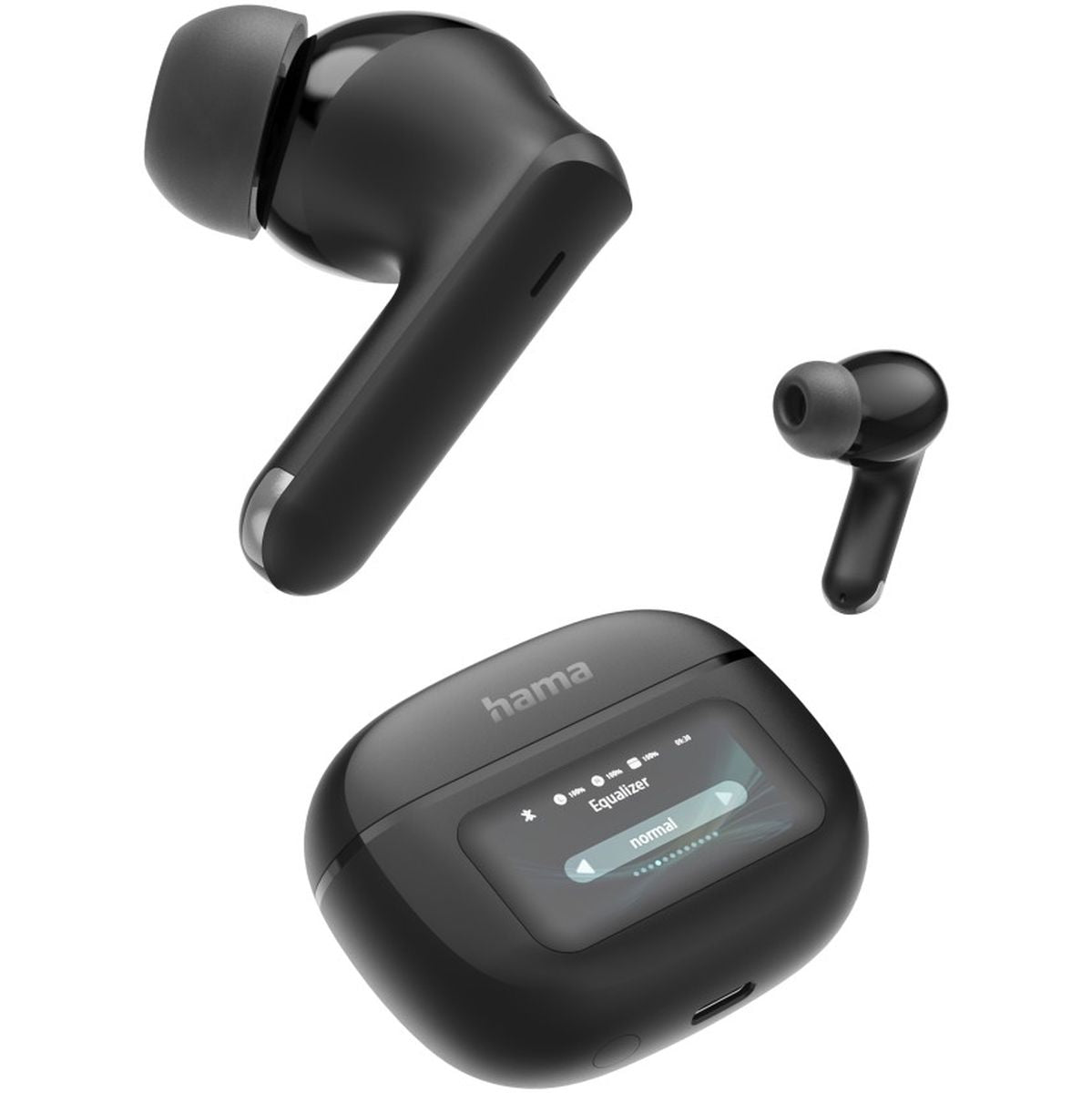 Hama Bluetooth-Headphone Spirit Touch TWS Anc w/ Display In-Ear Black - image 3 of 3