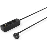Hama Power Strip 3-FOLD w/ Extra Aanraakbeveiliging 1.4 M Black