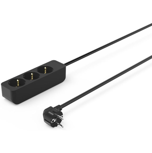 Hama Power Strip 3-FOLD w/ Extra Aanraakbeveiliging 1.4 M Black