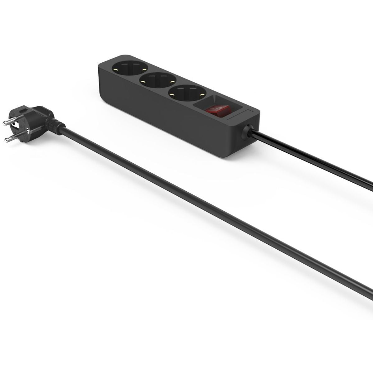 Hama Power Strip 3-FOLD w/ Switch 1.4 M Black - image 2 of 4