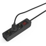Hama Power Strip 3-FOLD w/ Switch 1.4 M Black - image 4 of 4