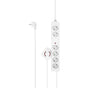 Hama Power Strip 6-FOLD Foot Switch 3 M (w/ Switch) White