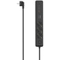 Hama Power Strip 3-FOLD USB-C/A 100W PD Switch 1.4 M Black/Grey