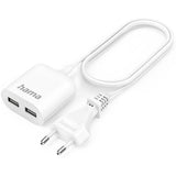 Hama USB-Netadapter w/ 1.9 M Long Cable 2.4 A 2X USB-A White - image 4 of 5