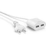 Hama USB-Netadapter w/ 1.9 M Long Cable 2.4 A 2X USB-A White - image 5 of 5
