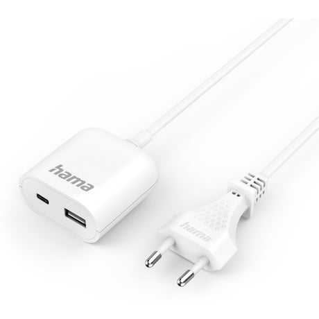 Hama USB-Netadapter w/ 1.9 M Long Cable 3.5A 1X USB-A 1X USB-C White - image 3 of 4