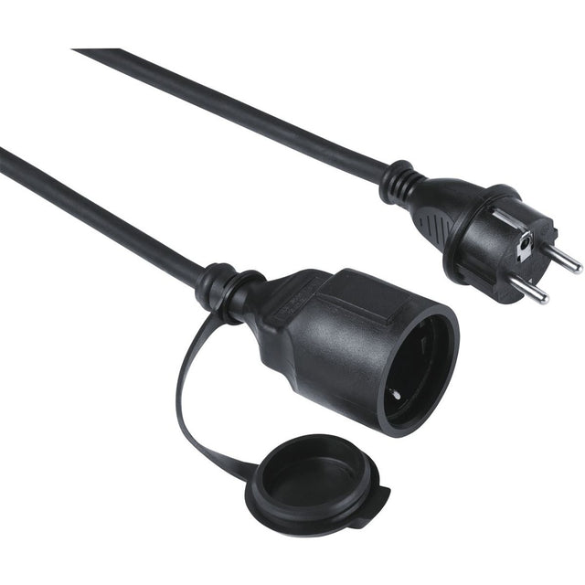 Hama Extension Cable Outdoor IP44 For Outside Beschermdeksel 5 M Black
