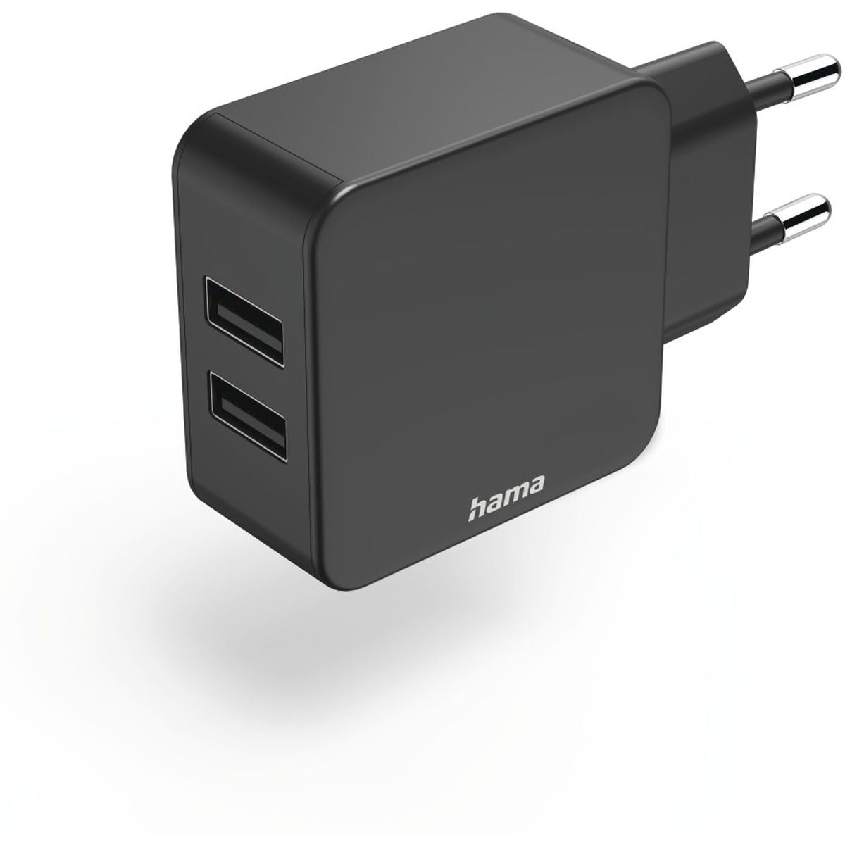 Hama 2-Voudige-Charger USB-A-Netadapter 2X 2.4 A Uni Adapter 12 W Black