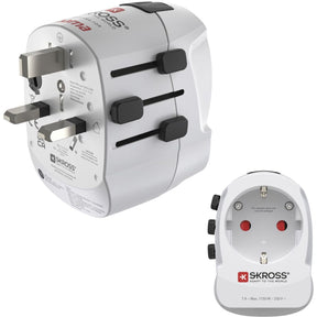 Hama Wereldreisadapter Pro Light AC 30PD 3-POLIG 1X USB-C 1X USB-A 30 W