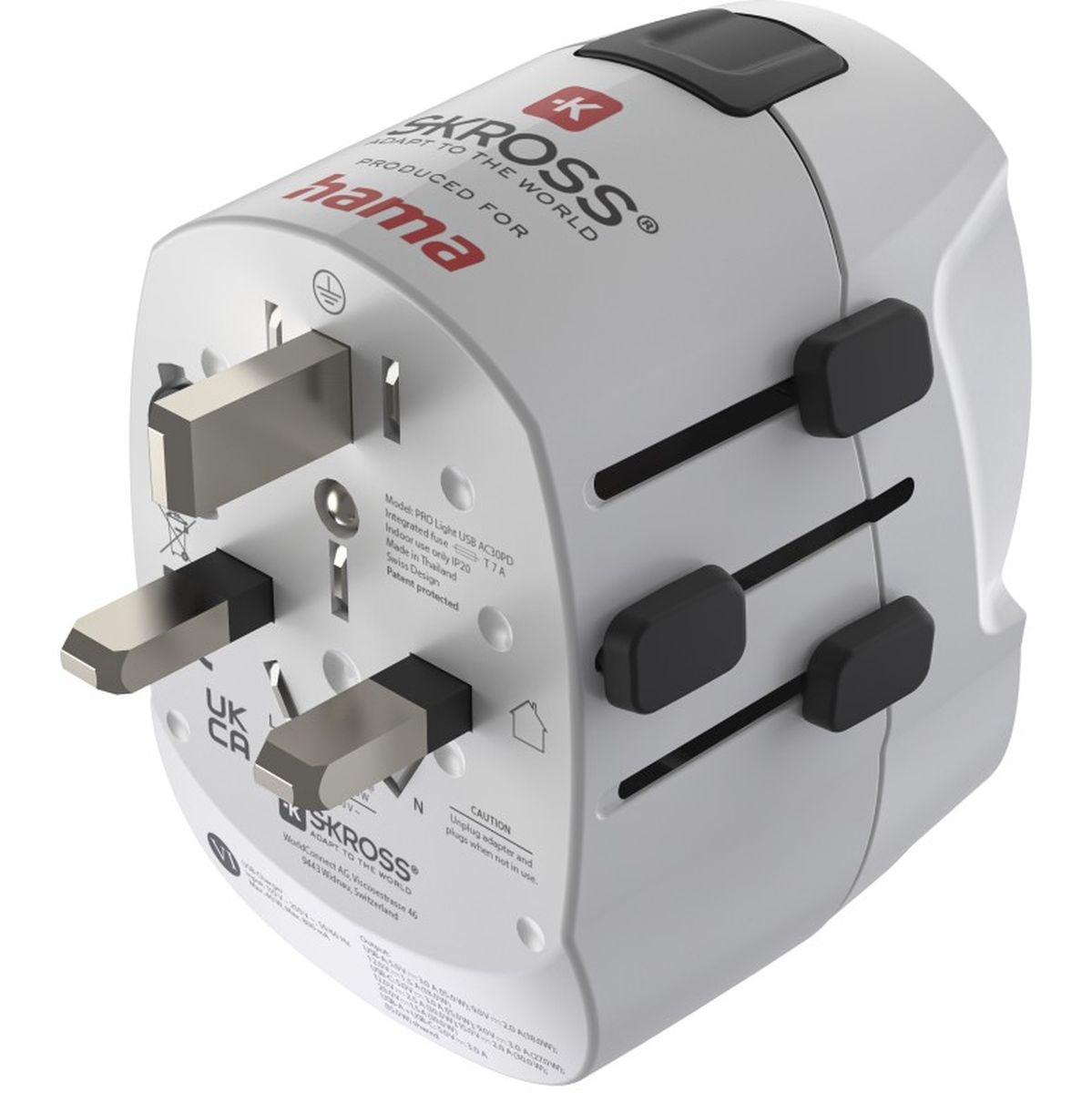 Hama Wereldreisadapter Pro Light AC 30PD 3-POLIG 1X USB-C 1X USB-A 30 W - image 3 of 3