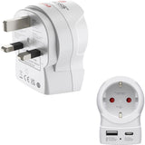 Hama Travel Adapter EU To UK 1X USB-A 1X USB-C (PD) 20 W