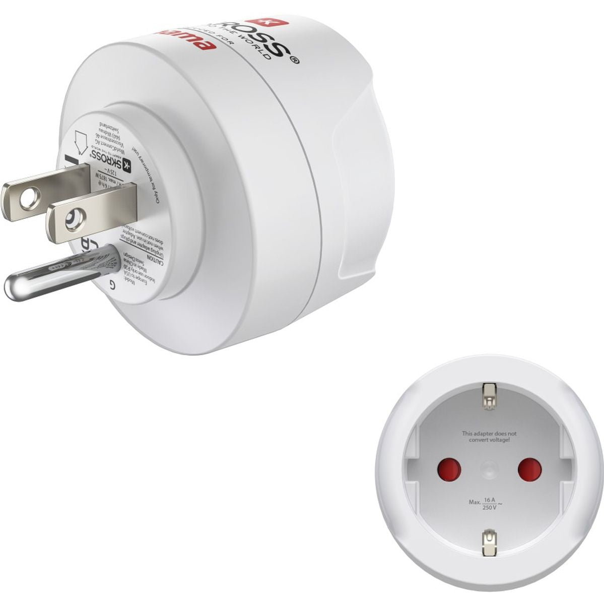 Hama Travel Adapter Type B 3-POLIG V DE VS Canada.het Caribisch Gebied.oost-Azie