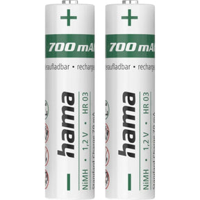 Hama NiMH-Accu's AAA Micro 700 mAh 1.2V 2 PCs